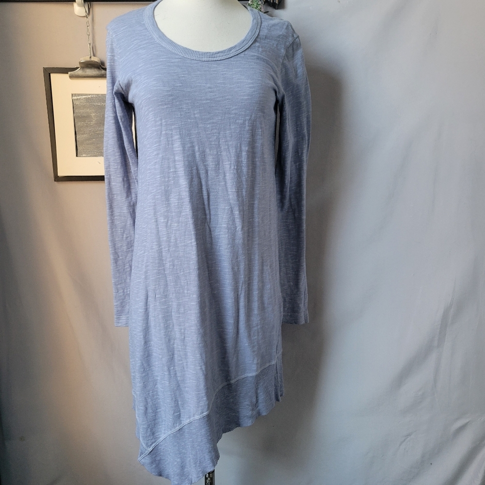 NEW Wilt Slant Hem Slub Knit Dress Peri Blue‎ XS